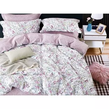 Постельное бельё Pure Cotton евро, размер 220x240 см, 200x220 см, 50x70 см - 2 шт, 70x70 см - 2 шт