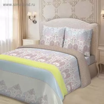 Постельное бельё евро «Самира», размер 220×240 см, 200×220 см, 70×70 см - 2 шт