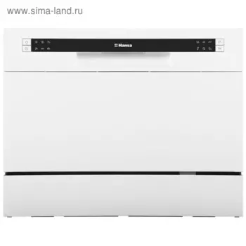 Посудомоечная машина Hansa ZWM 536 WH, класс А+, 6 комплектов, 6 программ, белая