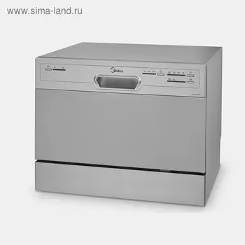 Посудомоечная машина Midea MCFD55200S, класс А+, 6 комплектов, 6 программ, серебр.