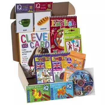 Посылка. Базовый комплект IQ-игр для изучения английского языка. Уровень 3