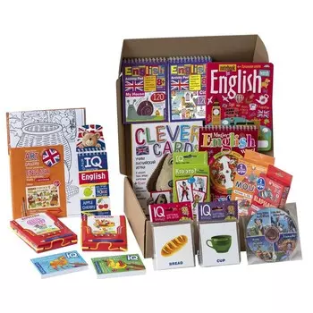 Посылка. Большой комплект IQ-игр для изучения английского языка. Уровень 3