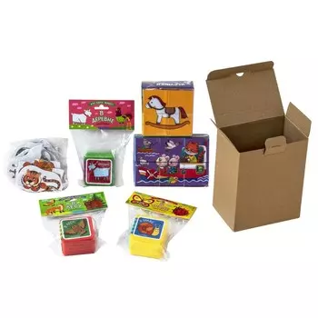 Посылка. От Деда Мороза. 2-3 года. Мини-комплект IQ-игр