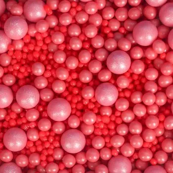 Посыпка кондитерская драже в кондитерской и сахарной глазури "Жемчуг розовый" 1,5 кг