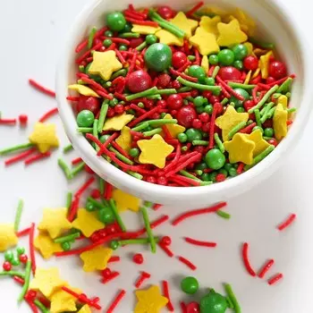 Посыпка кондитерская фигурная мягкая «Лучшему учителю»: желтая, красная, зеленая, 25 г.