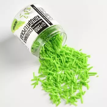 Посыпка соломка из глазури «Яблочная» для десертов и куличей, 30 г.