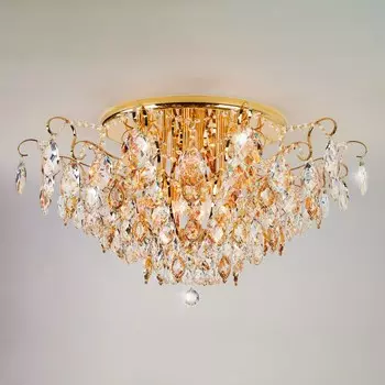 Потолочная люстра с хрусталем Crystal, 60Вт, E14, 90x90x46,5 см