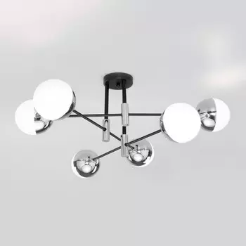 Потолочная люстра в стиле лофт Nuvola, 60Вт, E27, 80x80x33 см