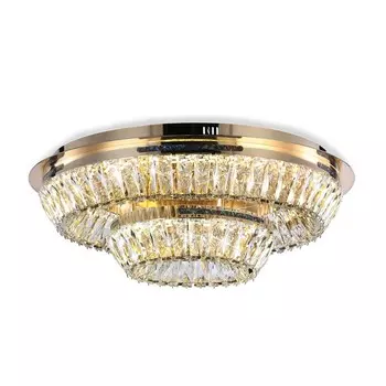 Потолочная светодиодная люстра с хрусталём Ambrella light, Traditional, TR5031, LED, 81 Вт, 5670Lum, 3000-6400К, цвет золото