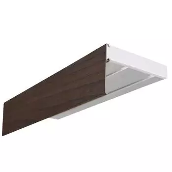 Потолочный карниз «Эконом плюс», 2-х рядный, 160 см, цвет планки тёмный орех