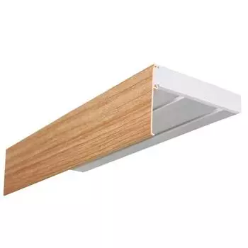 Потолочный карниз «Эконом плюс» 2-х рядный, цвет планки дуб, 180 см