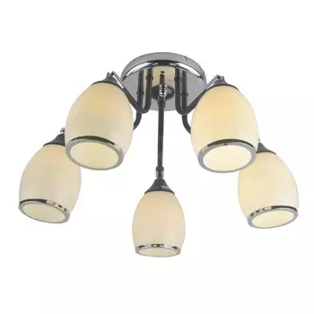 Потолочный светильник 5х60Вт E27, размер 58x58x26 см