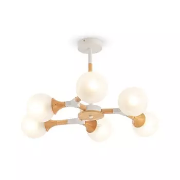 Потолочный светильник 60Вт, 6хE27, 36x75 см, белый