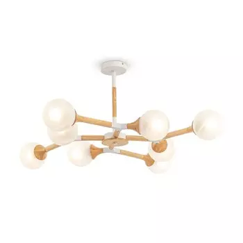 Потолочный светильник 60Вт, 8хE27, 36x101,5 см, белый