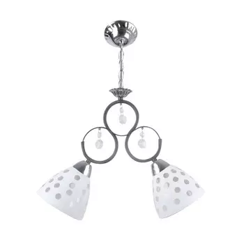 Потолочный светильник, 60Вт, E27, 42x14x61 см, цвет чёрный, хром