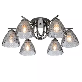 Потолочный светильник 6х60Вт E27, размер 56x56x20 см