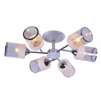 Потолочный светильник 6x60Вт E27, размер 59,5x59,5x17 см