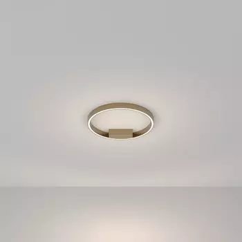 Светильник потолочный Maytoni MOD058CL-L25BS4K, 1хLED, 25Вт, 40х40х3,5 см, 1200Лм, цвет латунь