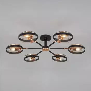 Потолочный светильник в стиле лофт Gallo, 60Вт, E14, 85x85x18,5 см