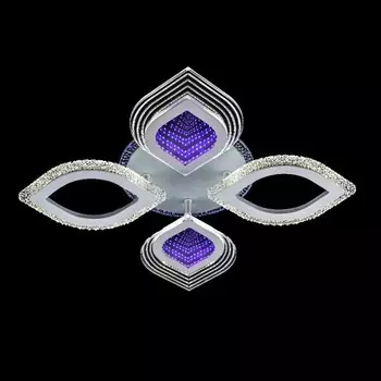 Потолочный светодиодный светильник ЭкономСвет, размер 55x55x8 см