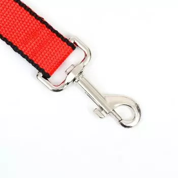 Поводок 2 м х 2,5 см, красно-чёрный