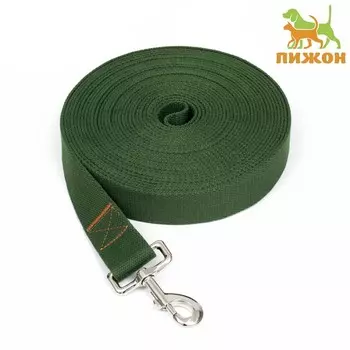 Поводок брезентовый 10 м 3.5 см, хаки