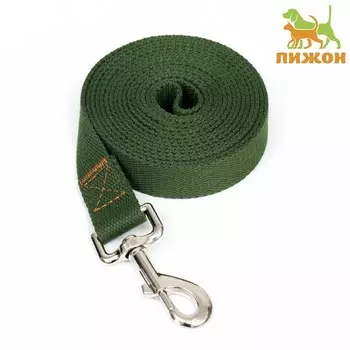 Поводок брезентовый, 3 м 2.5 см, хаки