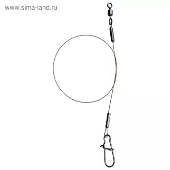 Поводок стальной AFW, 7 нитей, диаметр 0.38 мм, тест 18 кг, 20 см, 3 шт.