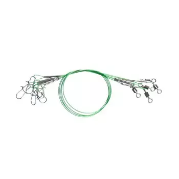 Поводок стальной оснащенный 15 см, тест 5 кг