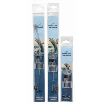 Поводок «Струна», с вертлюжком, d=0,3 мм, 10 см, тест 9,5 кг, 5 шт