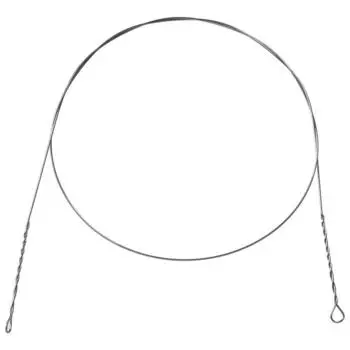 Поводок струна стальной, диаметр 0.35 мм, тест 12.5 кг, 30 см, 5 шт.