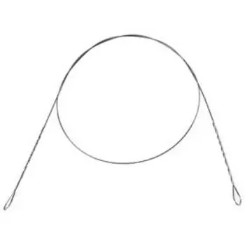 Поводок струна стальной YUGANA, диаметр 0.27 мм, тест 6 кг, 20 см, 5 шт.