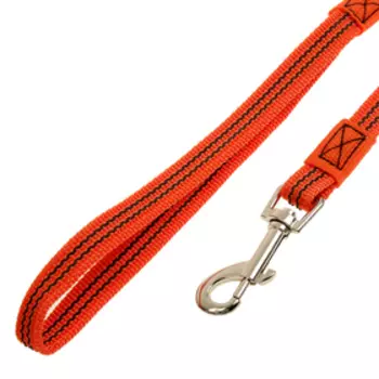 Поводок Зооник капроновый с латексной нитью, 3 м х 1,5 см, оранжевый