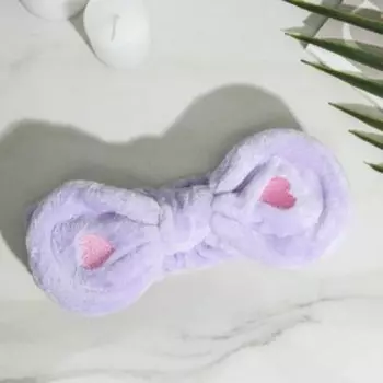 Повязка для умывания «Сердечки», цвет МИКС