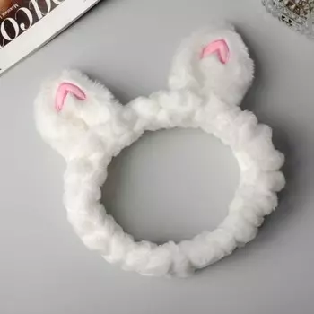 Повязка для волос "Ушки " 19*5 см белый