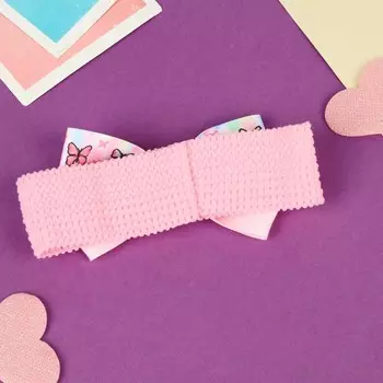 Повязка для волос «Выбражулька», бабочки классик, 163 см, розовая