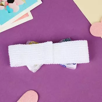 Повязка для волос «Выбражулька», бабочки перелив, 163 см, белая