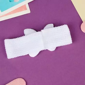 Повязка для волос «Выбражулька», бантик горох, 163 см, белая