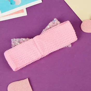 Повязка для волос «Выбражулька», блеск классик перелив, 163 см, розовая