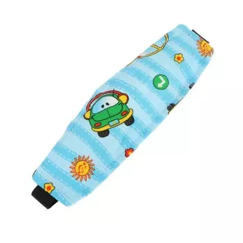 Повязка-фиксатор детская лицевая, для поддержки головы в автокресле, машинки, синяя