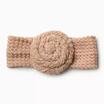 Повязка на голову для девочки «Крошка Я. Бантик», размер 46-48, бежевая