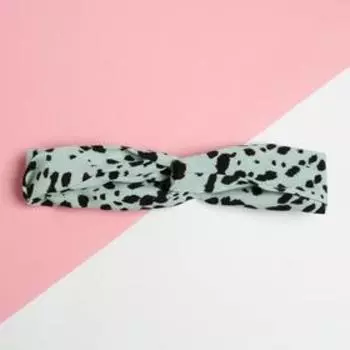 Повязка женская KAFTAN "Леопард" цв мятный, 20х5 см