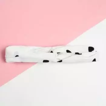 Повязка женская KAFTAN "Сердечки" цв. белый, 20х5 см