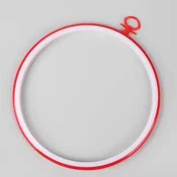 Пяльцы для вышивания с подвесом, пластиковая, d = 18/20,5 см, цвет МИКС