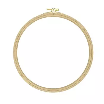 Пяльцы круглые буковые, d=220 мм, высота обода 8 мм, Nurge Hobby