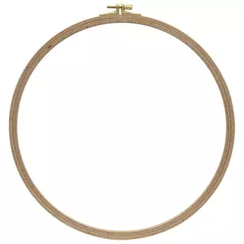 Пяльцы круглые буковые, d=310 мм, высота обода 8 мм, Nurge Hobby