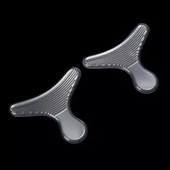 Пяткоудерживатели для обуви, с подпяточником, на клеевой основе, силиконовые, 96.8 см, пара, прозрачные