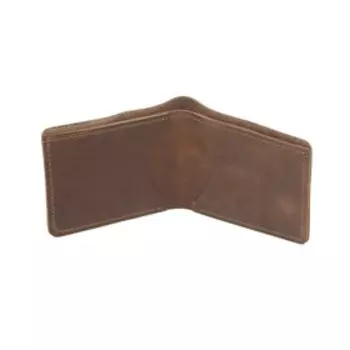 Пр1051 Портмоне, отдел для карт(2)/купюр, цвет темно-коричневыйпулап 8,5х10х1см