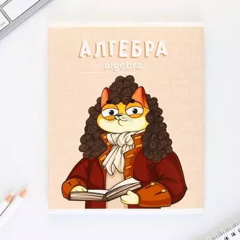 Тетрадь предметная 48 листов, А5, КОТ, со справочными материалами «1 сентября: Алгебра», обложка мелованный картон 230 гр., внутренний блок в клетку 80 гр., белизна 96%,блок №1.