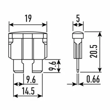 Предохранитель флажковый Rexant "стандарт", 20 А